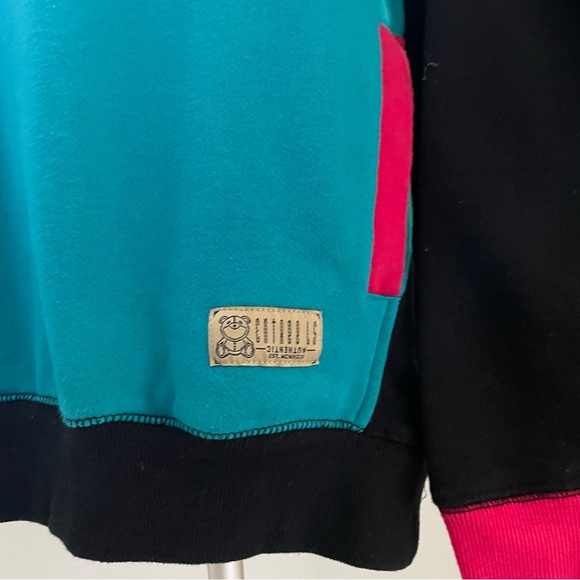 Entree LS Mens crew neck size small teal pink - Picture 3 of 5